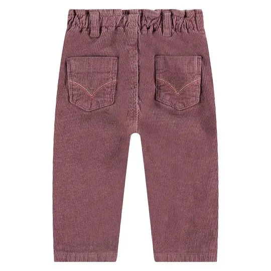 Baby Paperbag Corduroy Pants - Purple by Babyface - FINAL SALE