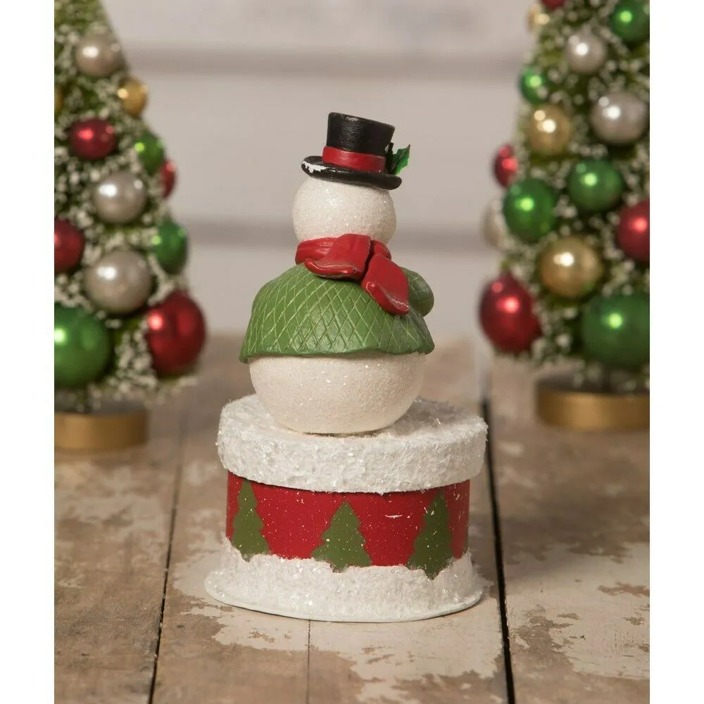 Bethany Lowe Christmas Old Friend on Box Snowman TL0227