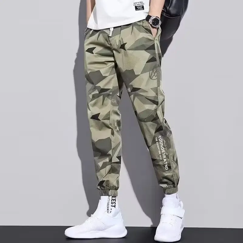 Cargo leggings men loose casual ins trendy cargo pants men trend nine minutes casual pants men