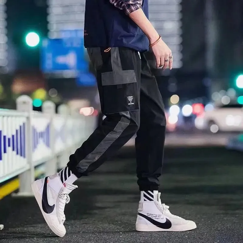 Cargo leggings men loose casual ins trendy cargo pants men trend nine minutes casual pants men