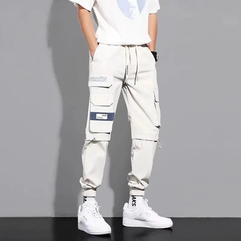 Cargo leggings men loose casual ins trendy cargo pants men trend nine minutes casual pants men