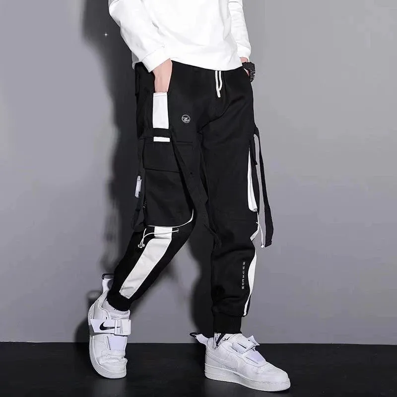 Cargo leggings men loose casual ins trendy cargo pants men trend nine minutes casual pants men