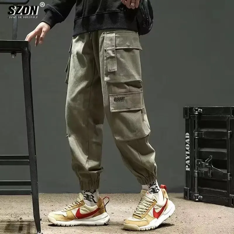 Cargo leggings men loose casual ins trendy cargo pants men trend nine minutes casual pants men