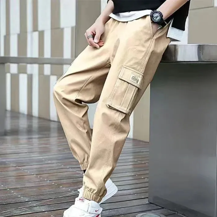 Cargo leggings men loose casual ins trendy cargo pants men trend nine minutes casual pants men