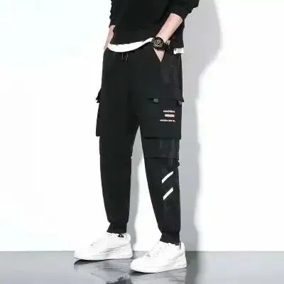 Cargo leggings men loose casual ins trendy cargo pants men trend nine minutes casual pants men