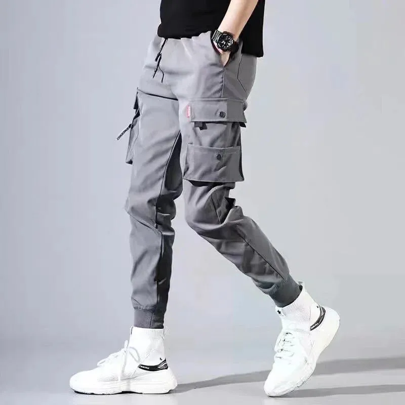 Cargo leggings men loose casual ins trendy cargo pants men trend nine minutes casual pants men