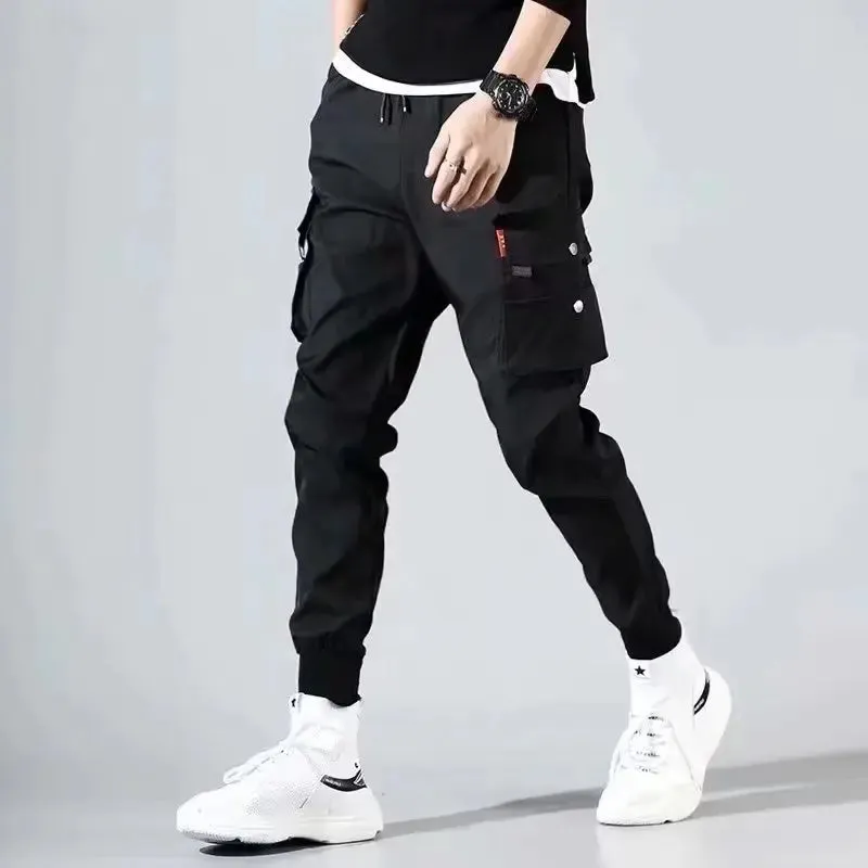 Cargo leggings men loose casual ins trendy cargo pants men trend nine minutes casual pants men