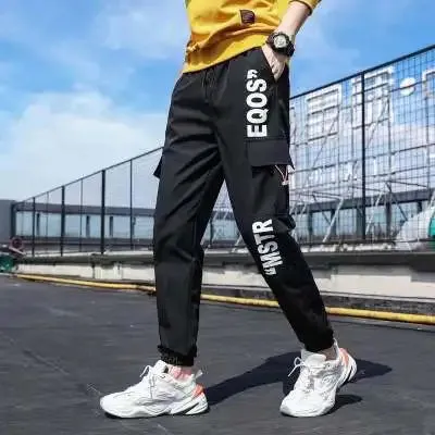 Cargo leggings men loose casual ins trendy cargo pants men trend nine minutes casual pants men