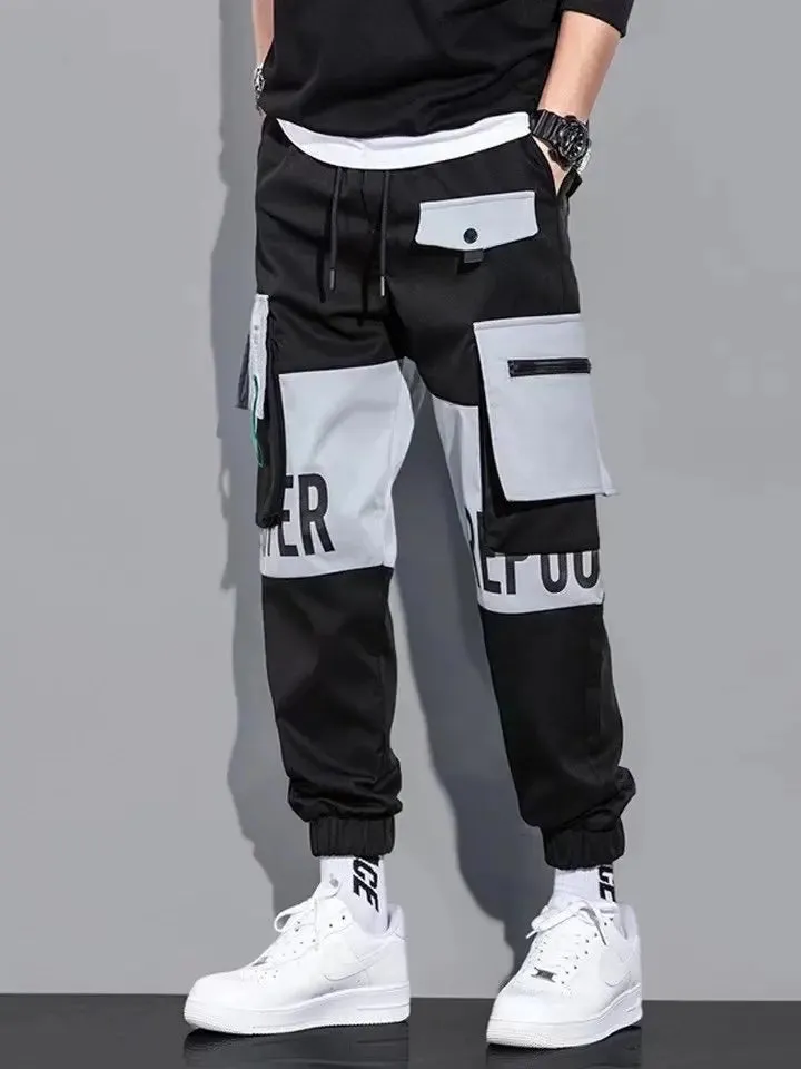 Cargo leggings men loose casual ins trendy cargo pants men trend nine minutes casual pants men