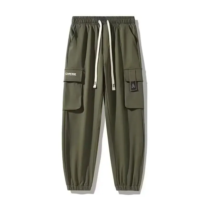 Cargo leggings men loose casual ins trendy cargo pants men trend nine minutes casual pants men