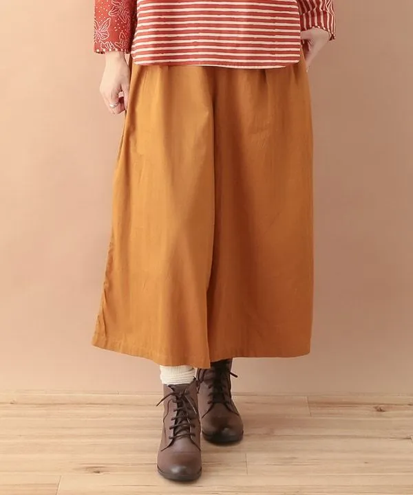 Colored cotton fine-ribbed corduroy scarf 24W006