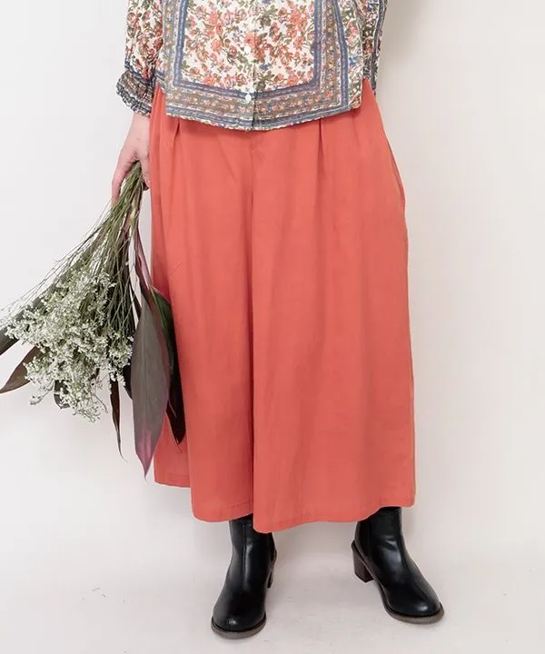 Colored cotton fine-ribbed corduroy scarf 24W006