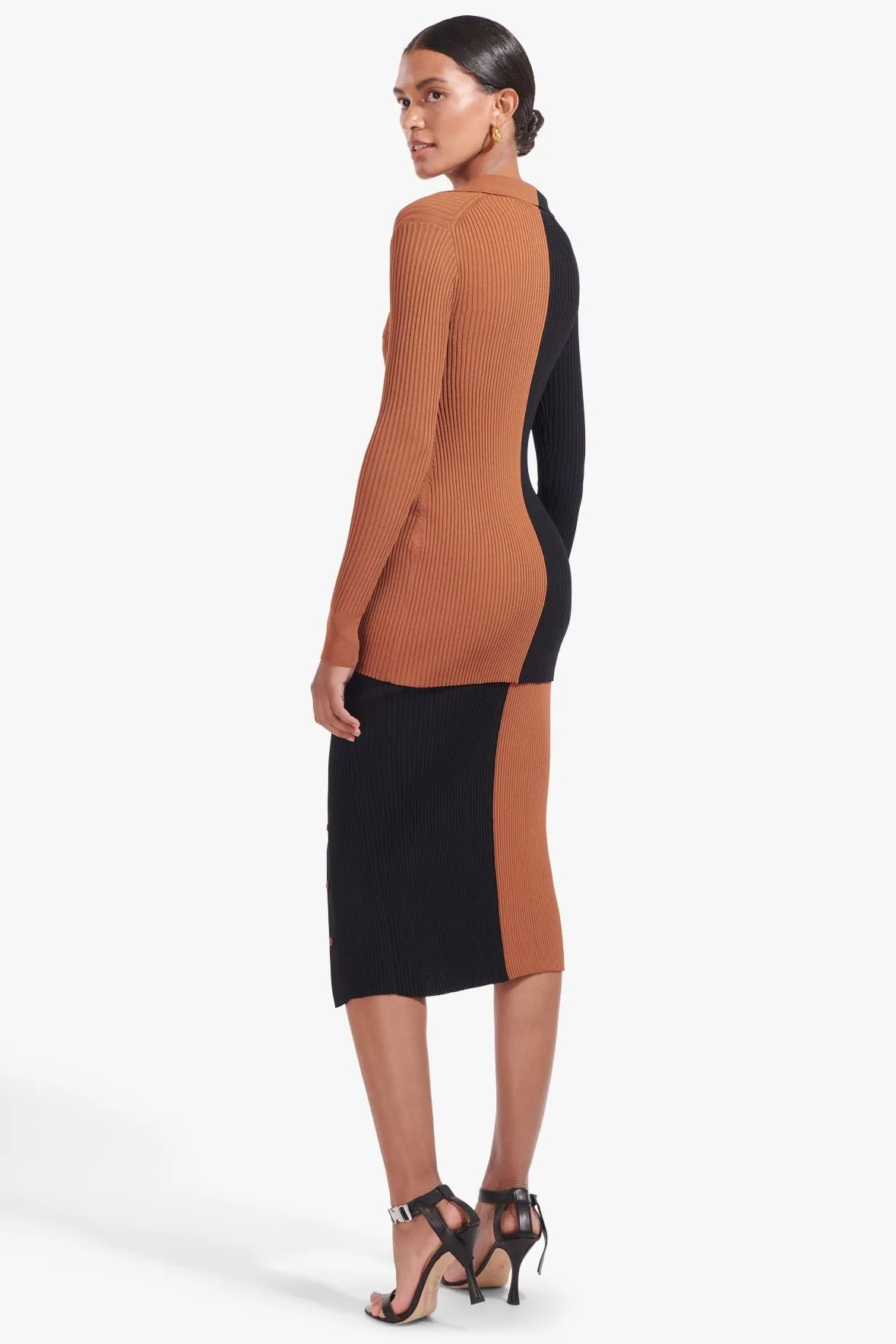 ELMS SKIRT | TAN BLACK