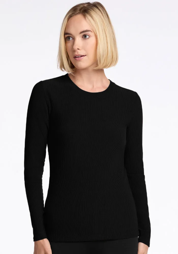 Hadley Ribbed Crew - Black