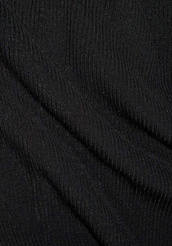 Hadley Ribbed Crew - Black