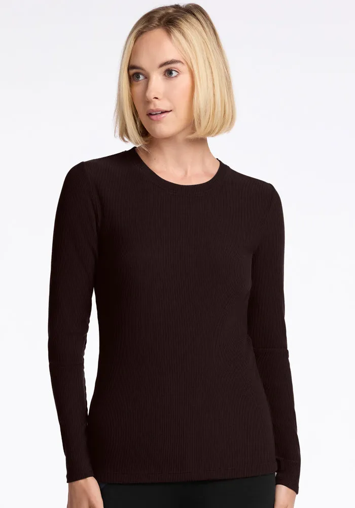Hadley Ribbed Crew • Final Sale Deals! - French Roast
