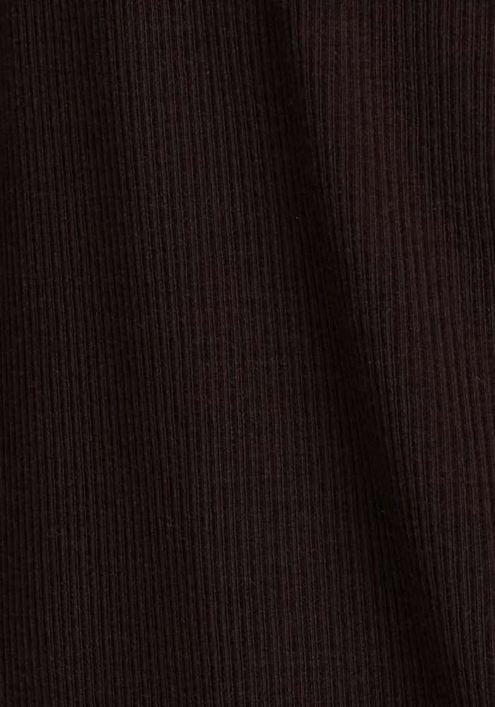 Hadley Ribbed Crew • Final Sale Deals! - French Roast