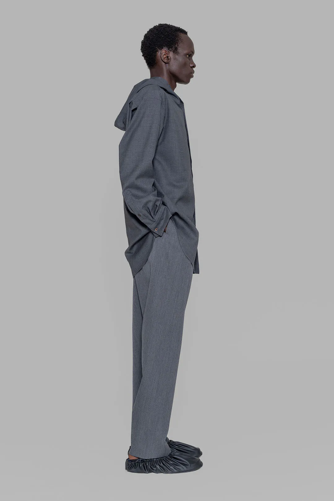 Hooded Wool Shirt