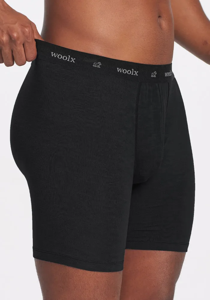 Jazzy No Fly Boxer Briefs - Black