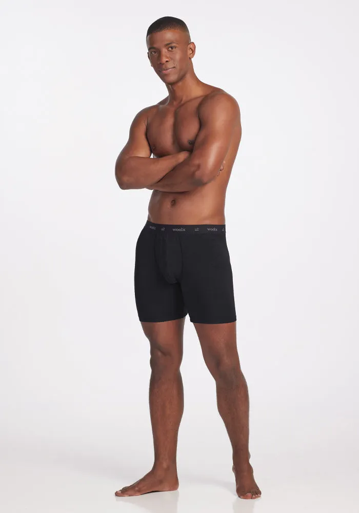 Jazzy No Fly Boxer Briefs - Black