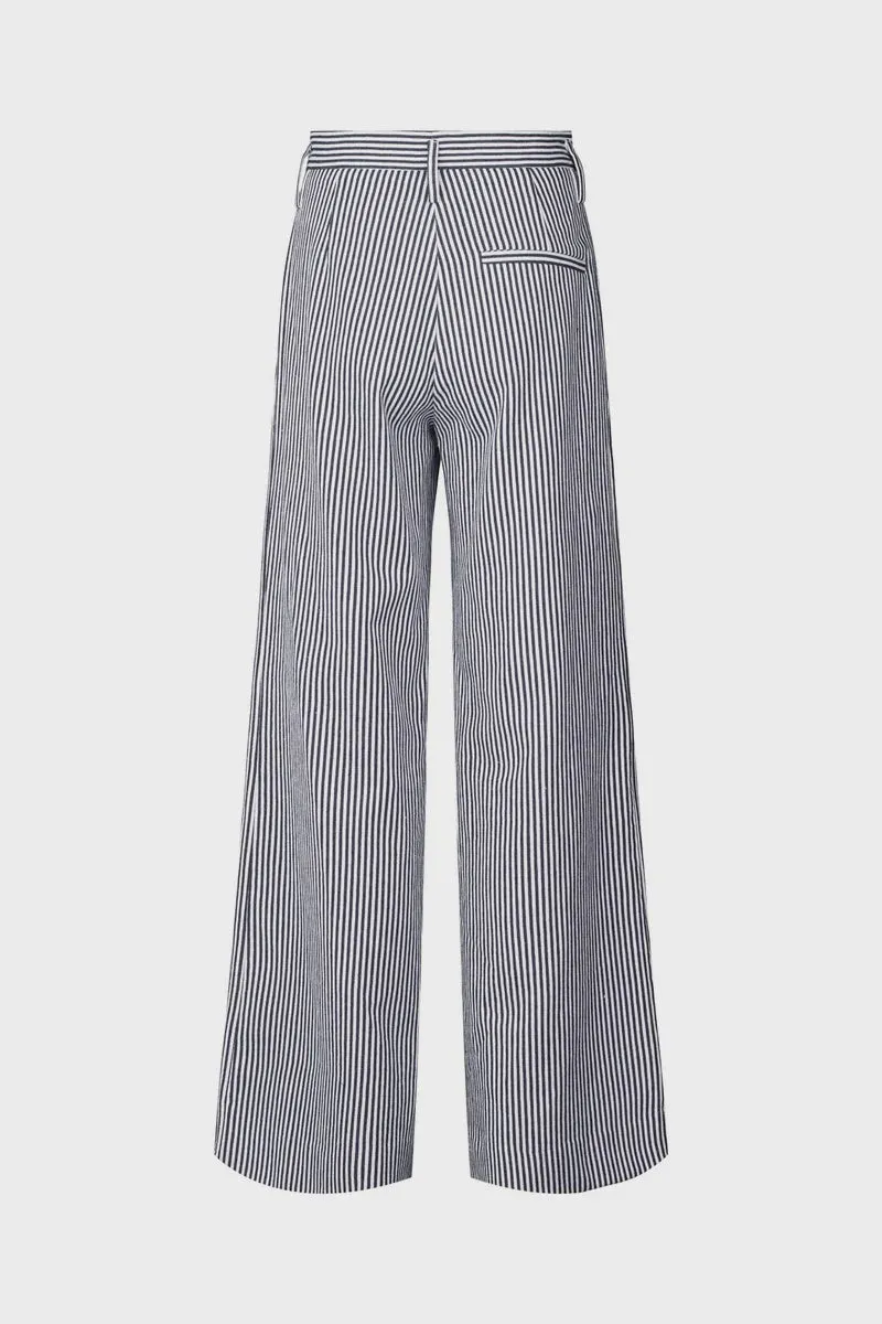 JULLA TAILORED PANT BLUE STRIPE