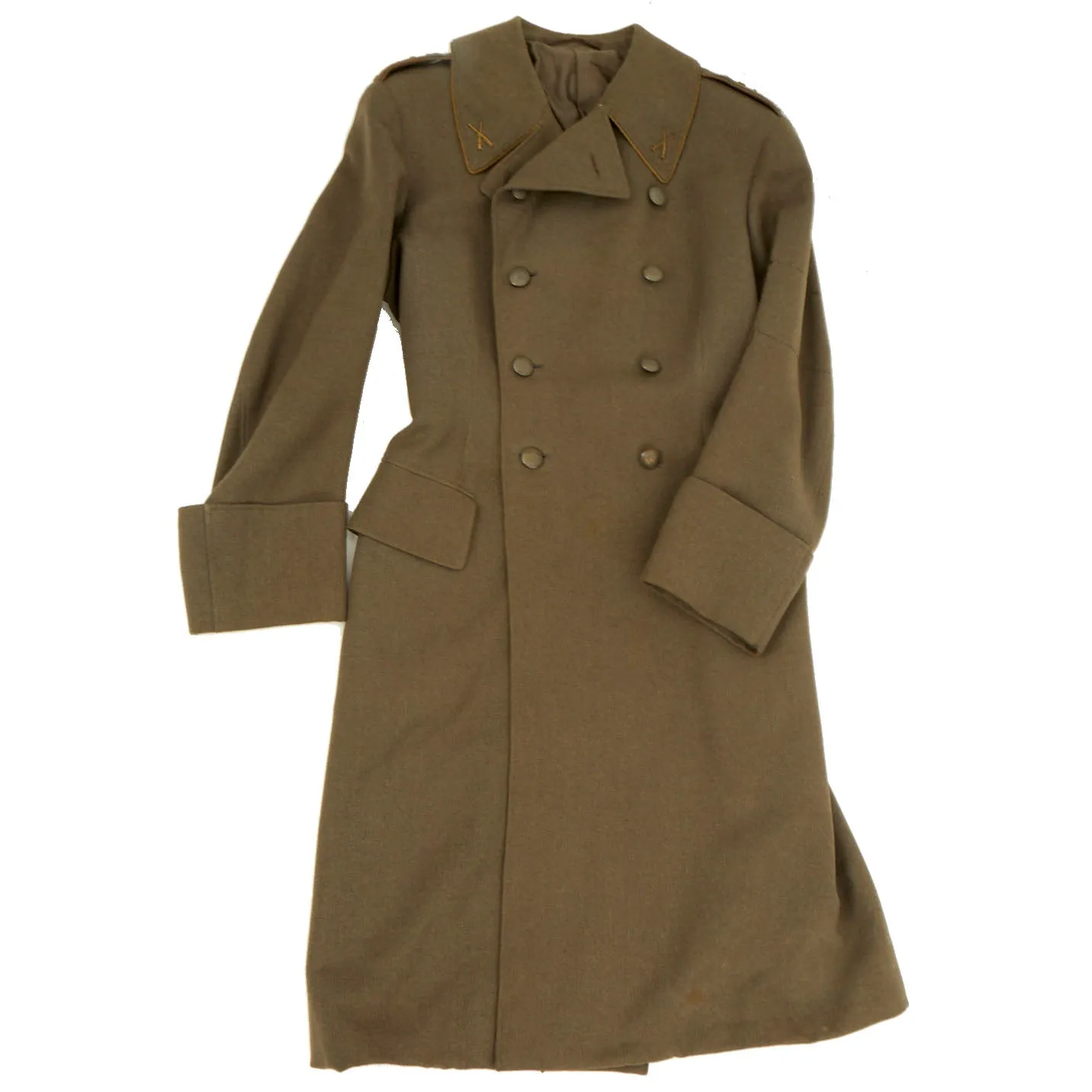 Original Swedish WWII Winter Overcoat for Lieutenant General Lundkuist of the Royal Guards
