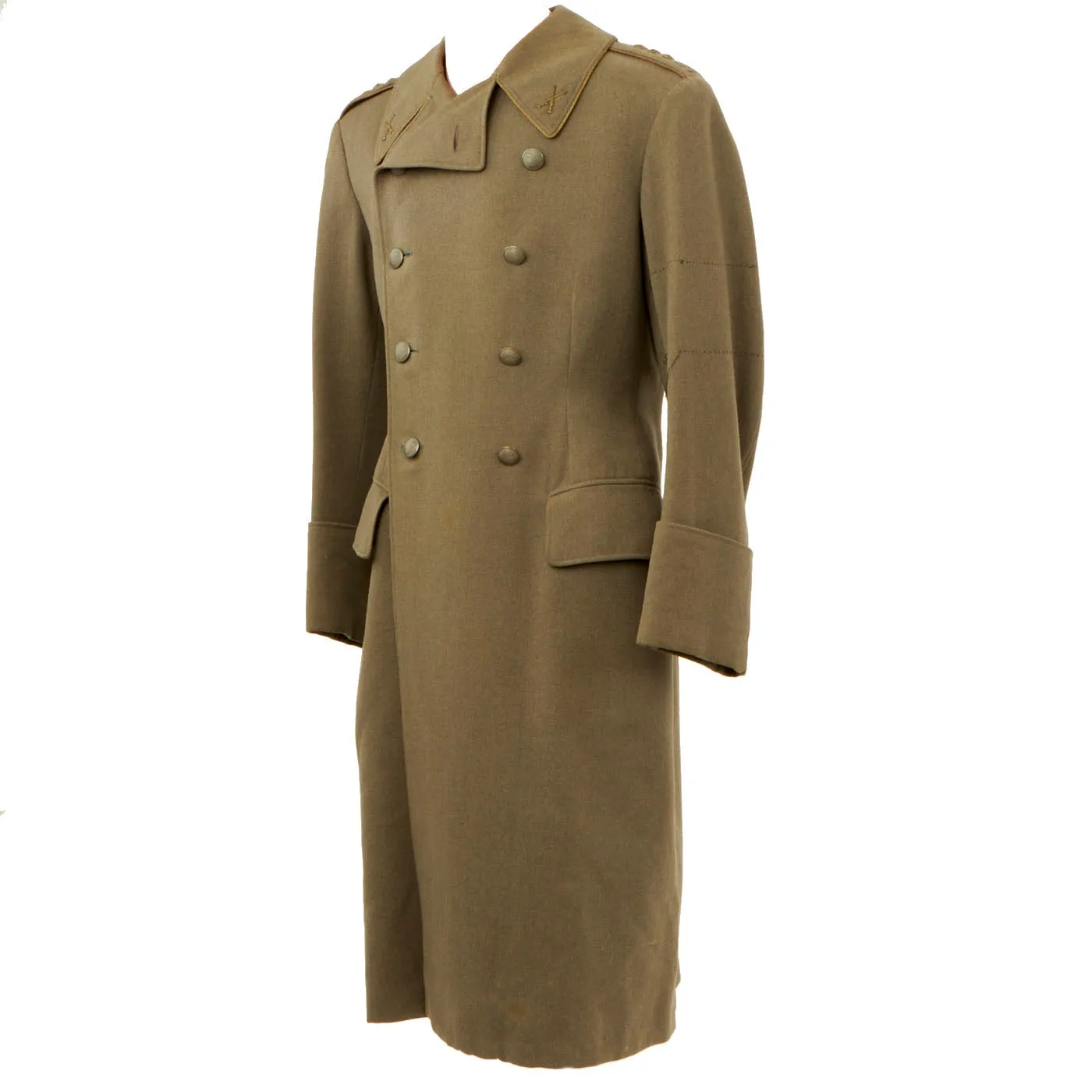 Original Swedish WWII Winter Overcoat for Lieutenant General Lundkuist of the Royal Guards