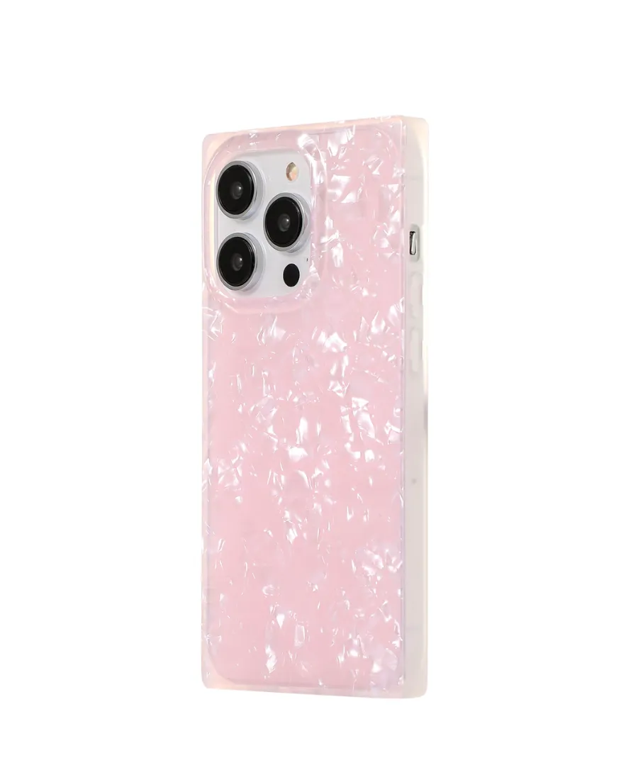 Pink Seashell Boxy Phone Case