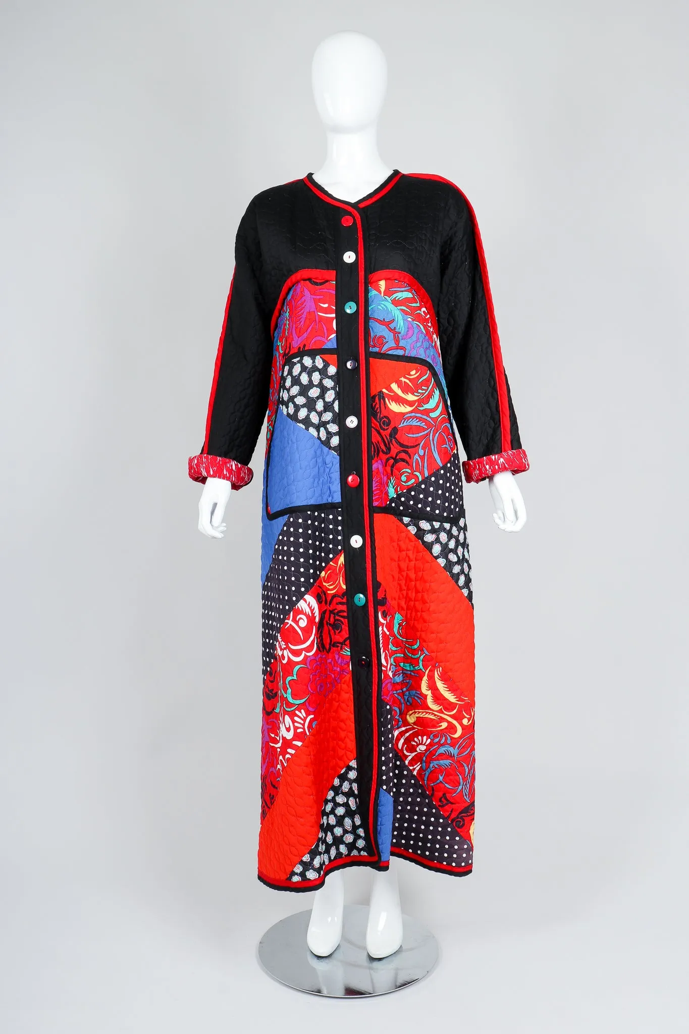 Quilted Folk Patchwork Duster