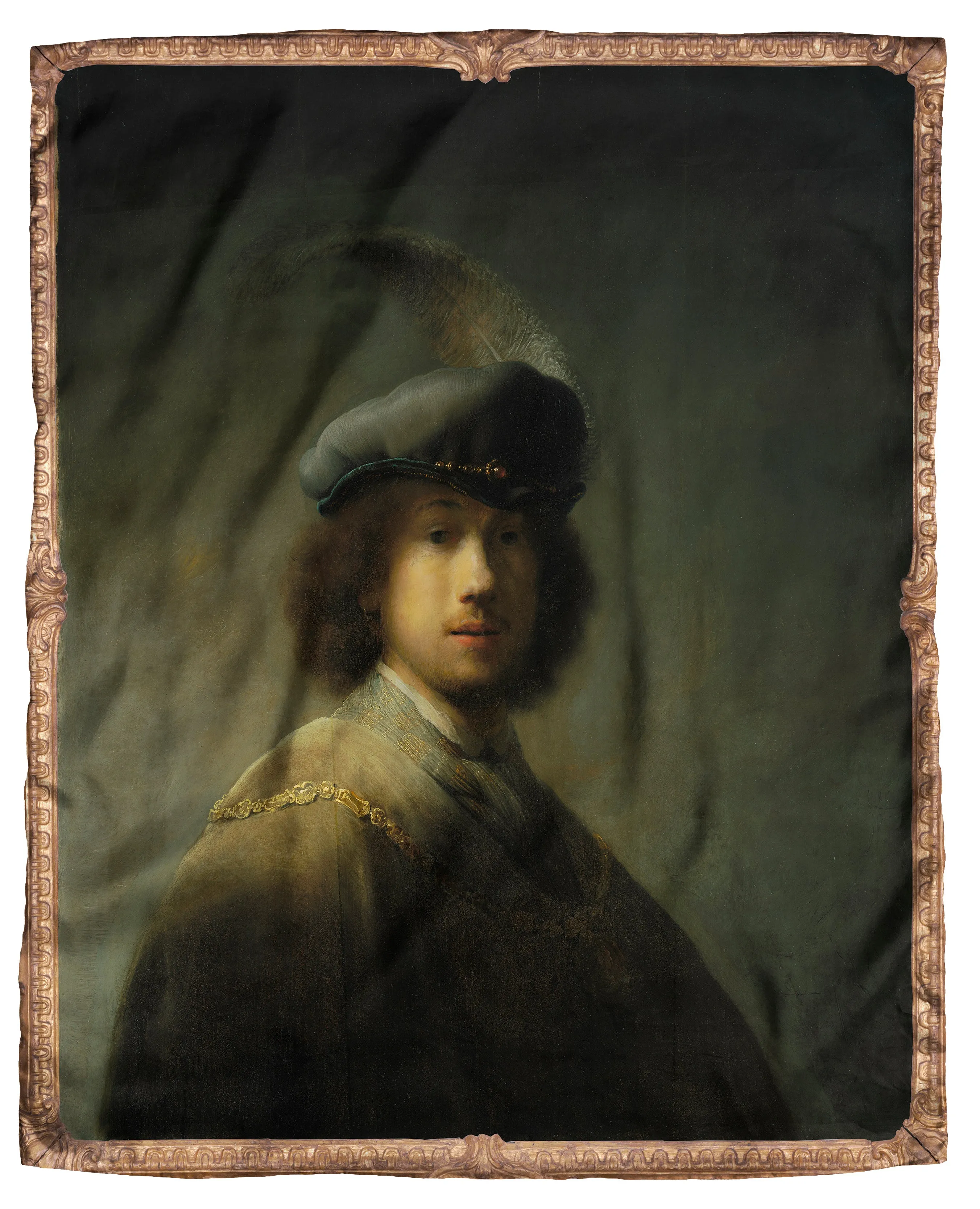Rembrandt Self Portrait Silk Scarf
