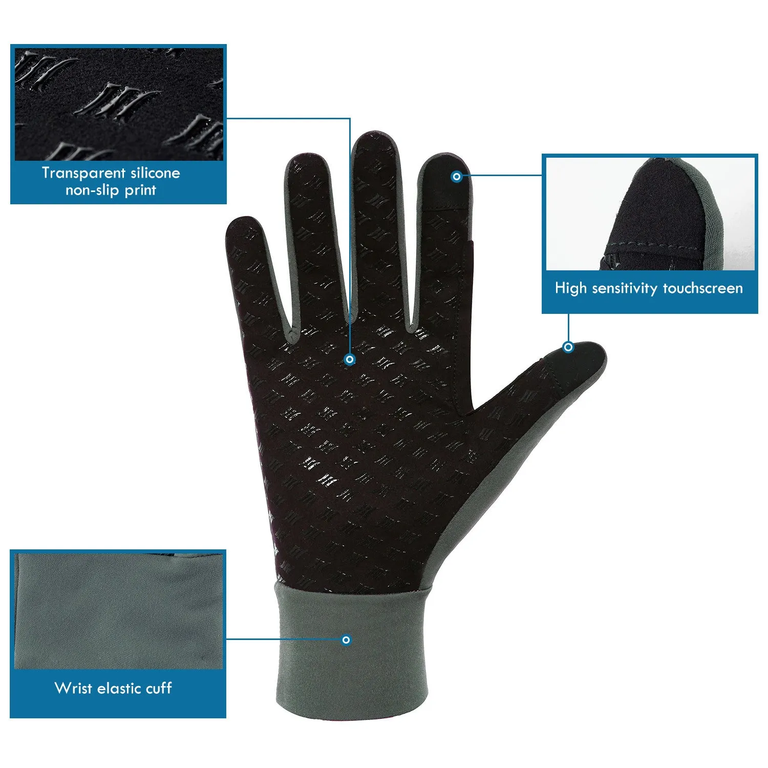 Santic Dorin Green Men Women Cycling Gloves