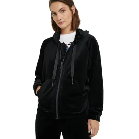 Velvety Corduroy Style Hoodie Jacket