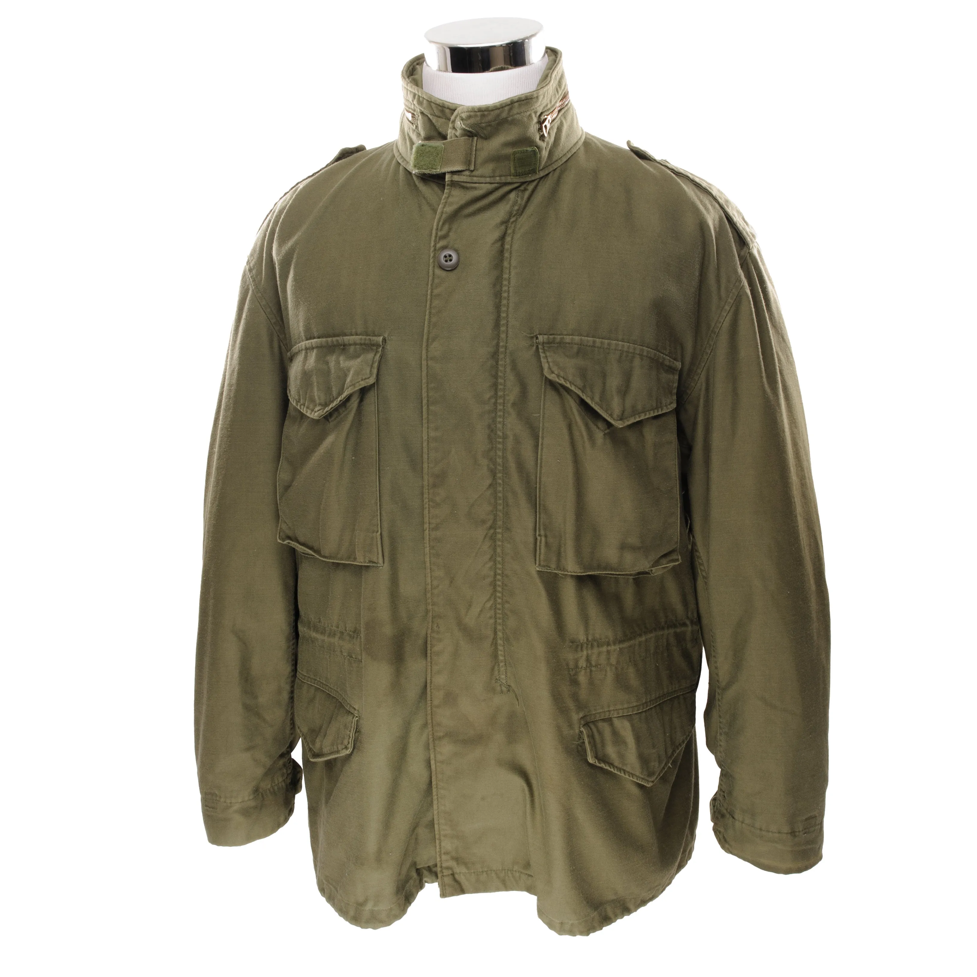 VINTAGE US ARMY M65 ALPHA IND FIELD JACKET 1975 VIETNAM WAR SIZE XL REGULAR