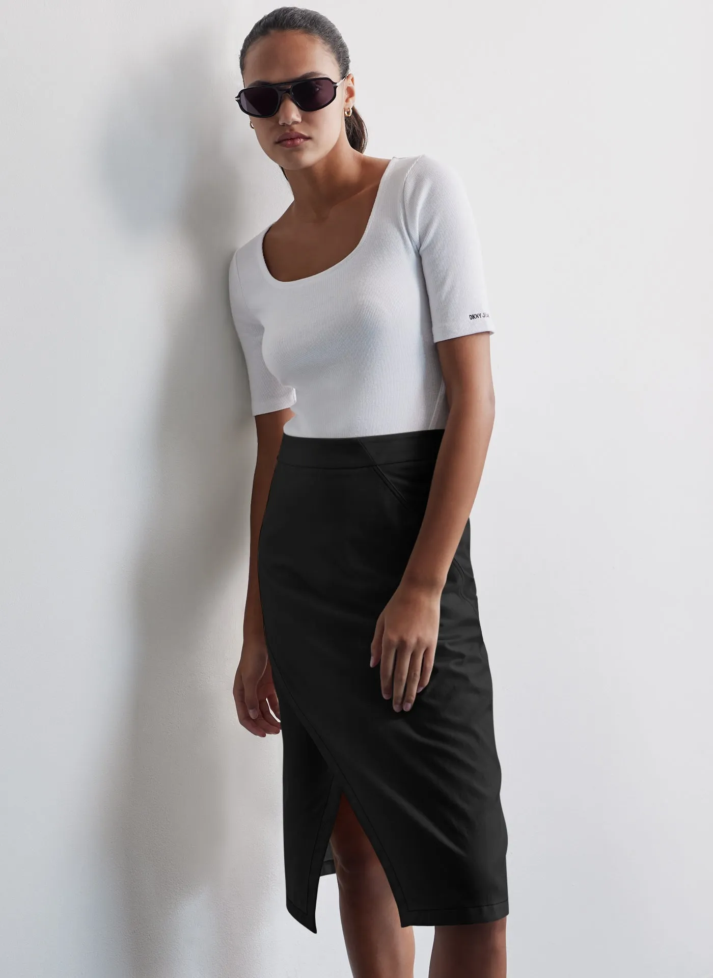 WRAP MIDI SKIRT
