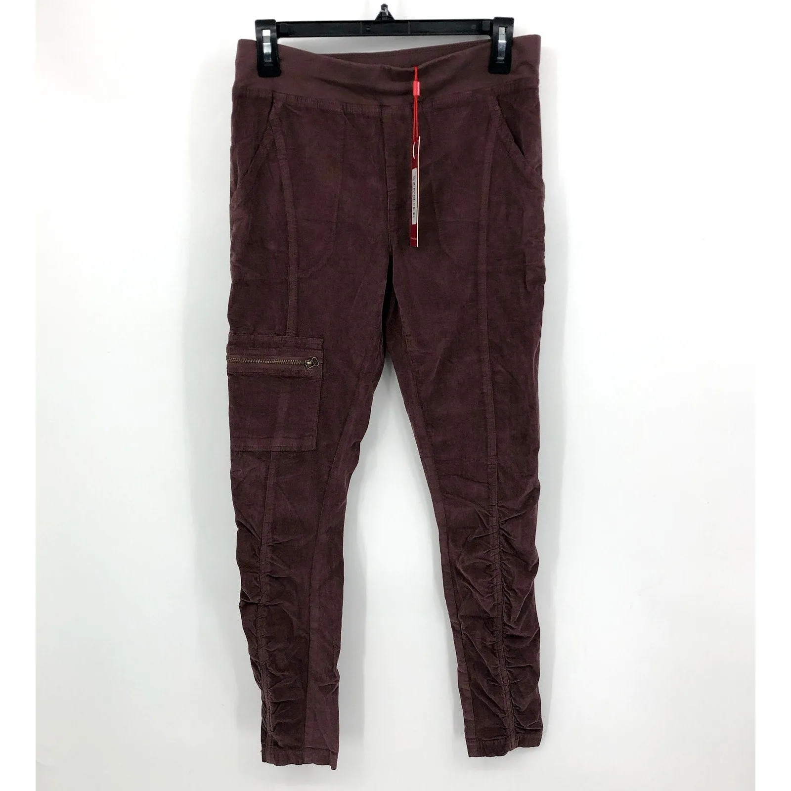 XCVI Women's Cord Malanda Pants XS US 0-2 Brown Sarsaparilla Pull On Stretch NWT